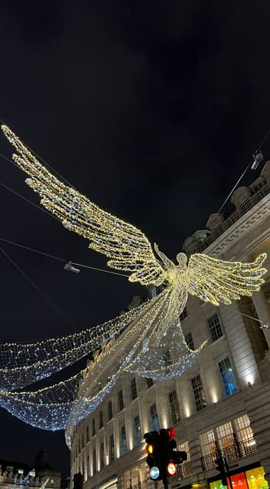 England, London, Oxford Street, Weihnachtslichter
