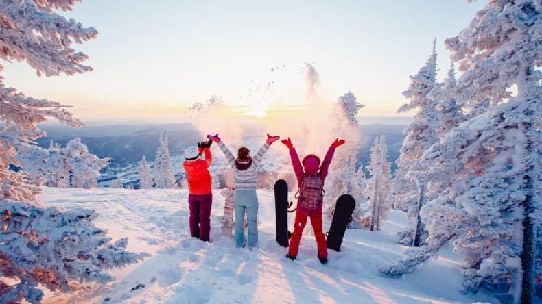 Menschen im Schnee